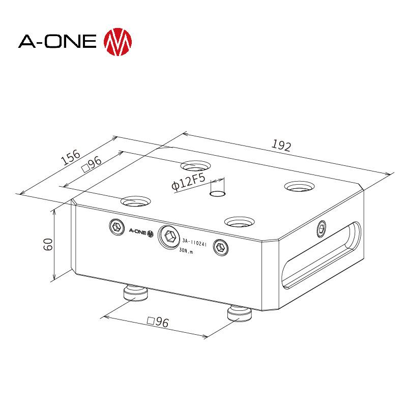 A-ONE零点定位快锁系统垫高块 机床工件夹具快速更换定位工装夹具