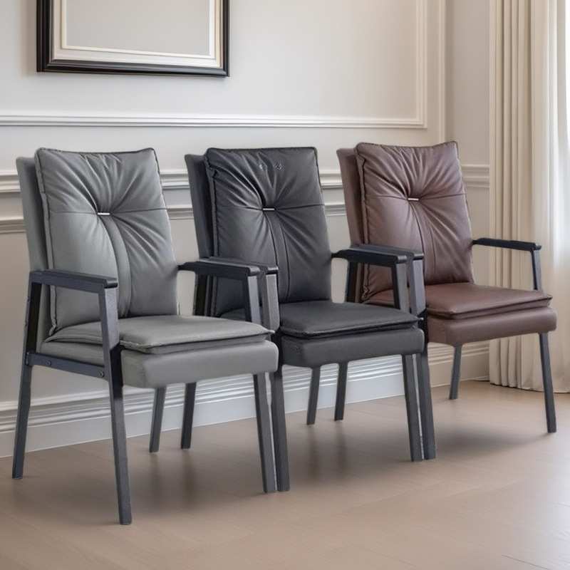 办公会议椅电脑椅职员椅会议室培训椅扶手钢架弓形椅棋牌室麻将椅