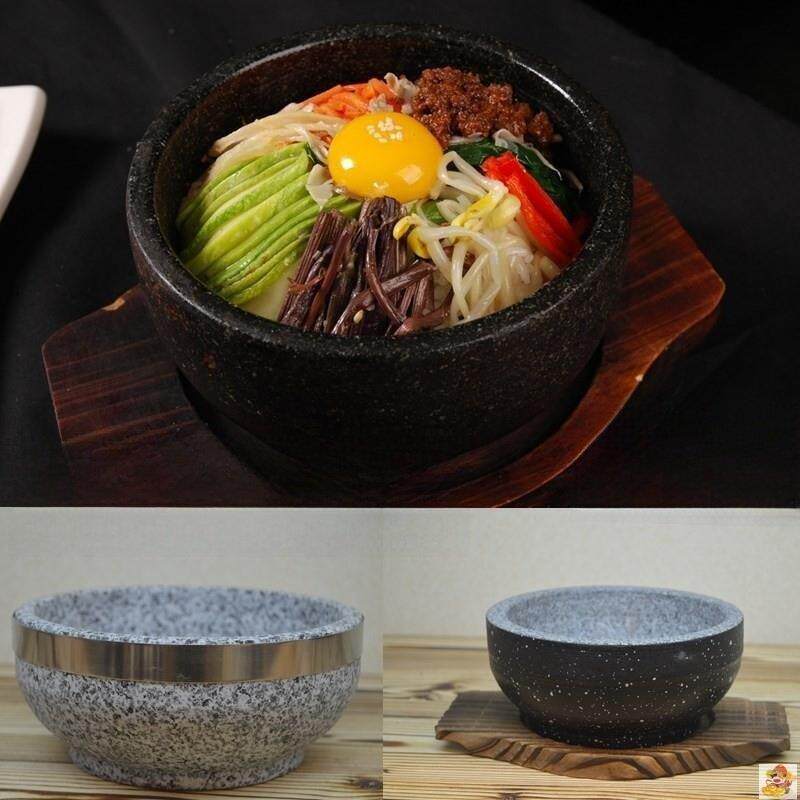拌饭石锅韩国料石锅拌饭专用石锅韩国餐具天然石锅石碗