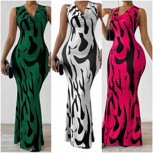 Cute style women's pullover collar one step skirt dress