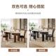 高档DDC中古风木餐桌椅组合实现多代简5约家用人实木餐桌202新款