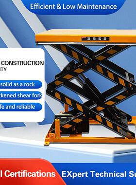 Lifting platform fixed scissor type hydraulic electric lift