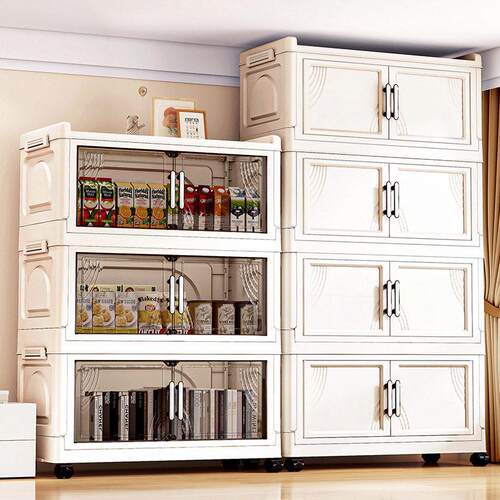 Storage rack cabinet home kitchen multi-layer mobile storage