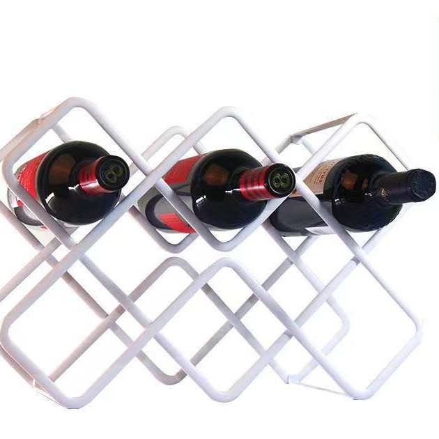 瓶碳钢展示架磨斜架架子红酒红红酒放沙菱形酒柜防滑摆放酒柜八