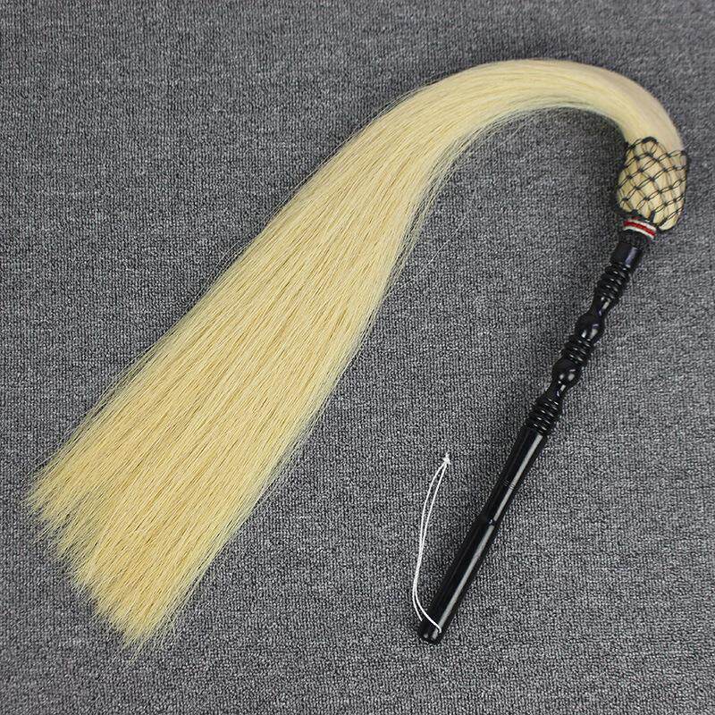 真马尾 拂尘甩子戏剧道具浮尘用品太监佛尘扫浮沉