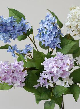 ladylike 梦幻丁香花假花仿真花摆设 样板房花瓶摆件客厅插花花束