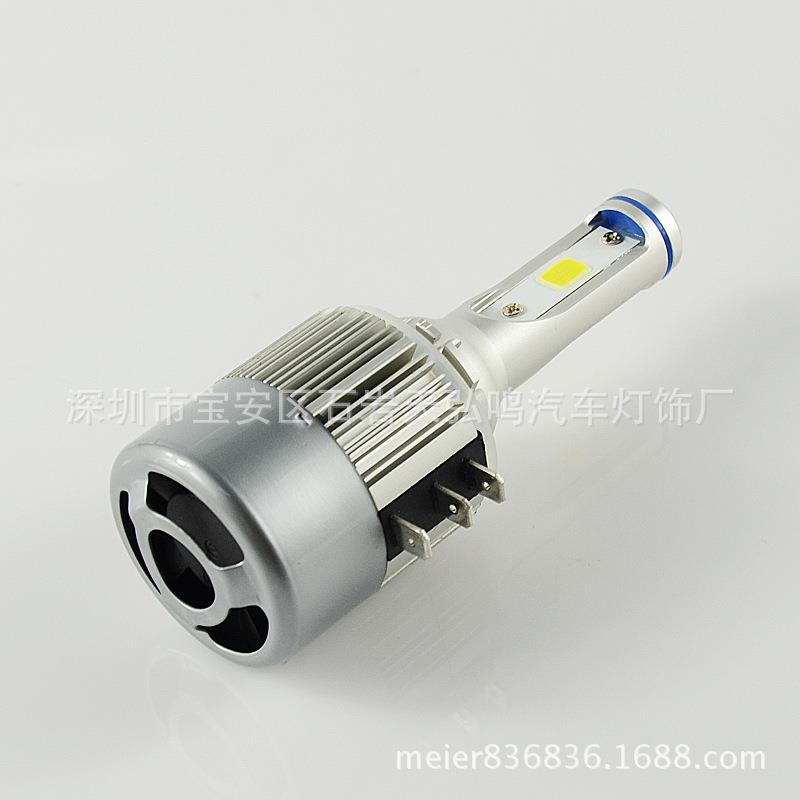 厂家直销汽车LED大灯H15远光日行灯一体led前照大灯72W雾灯直插灯