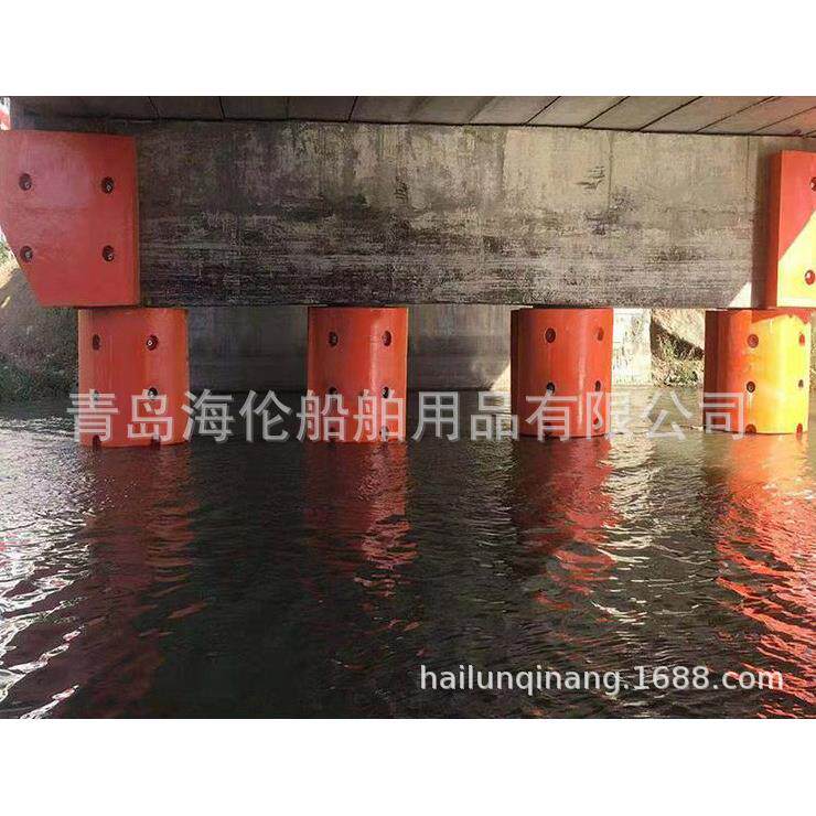 转动自浮式FRP防撞圈 青岛青岛海伦供应复合材料桥梁防撞设施