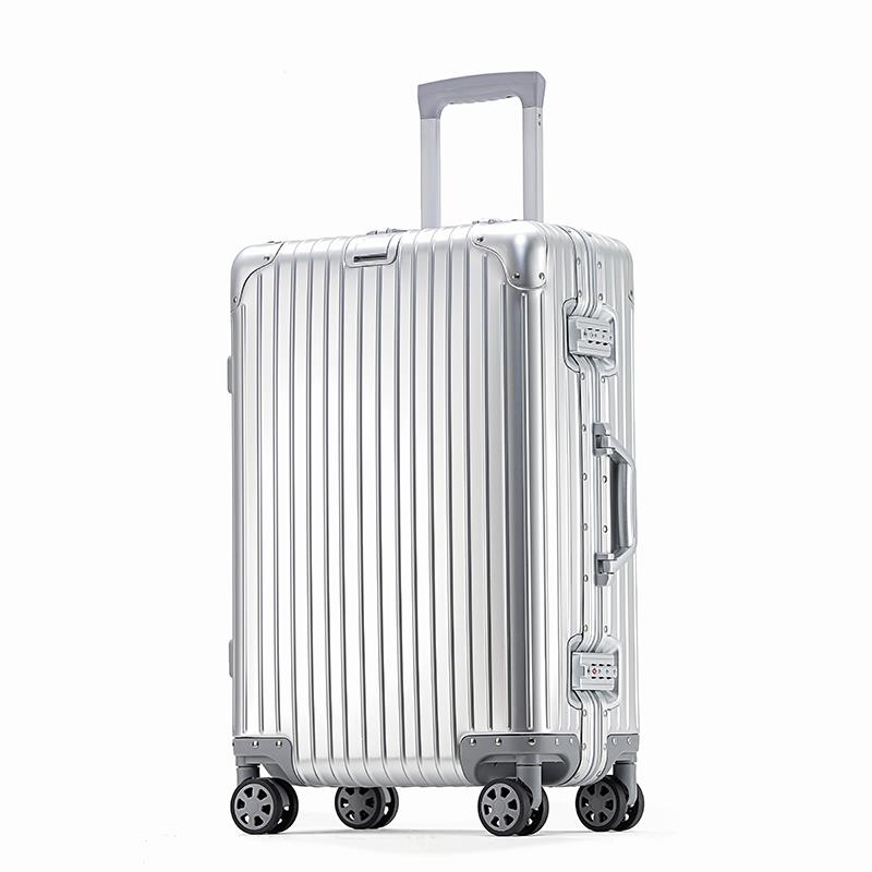 高档205新款德全铝镁2合金行李箱20可登机箱结实耐用寸加国厚旅行图片