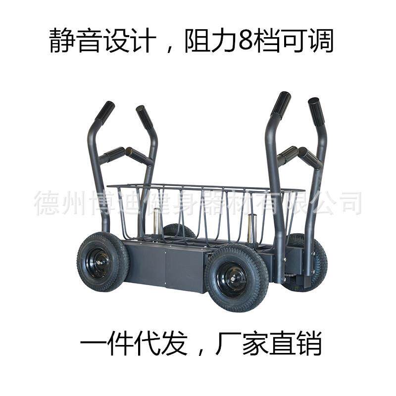 雪橇车可调节阻力坦克车负重杠铃推车私教健身房健身车厂家