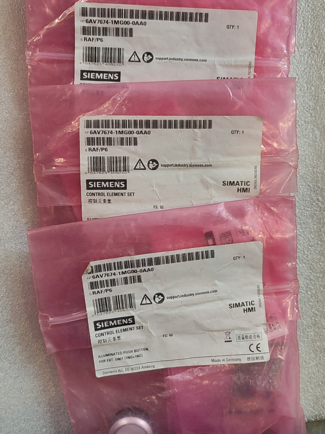 西门子SIMATIC HMI控制元素集，型号6AV7674-