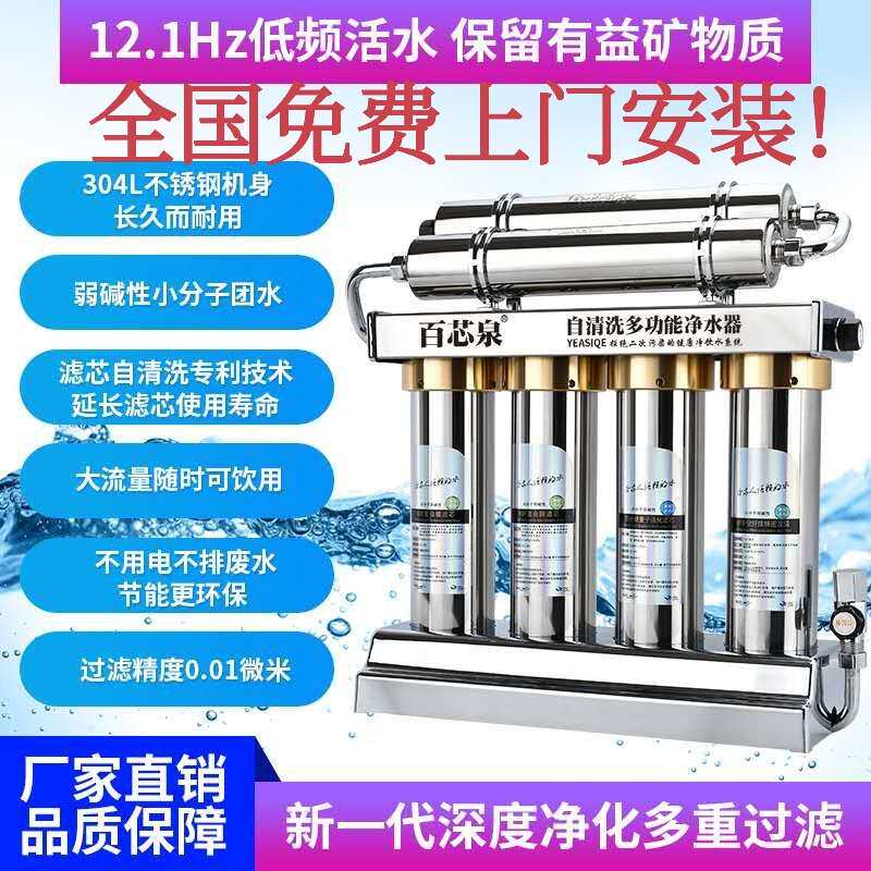 百芯泉自清洗生态磁化低频水厨下式不锈钢直饮净水器自来水净化