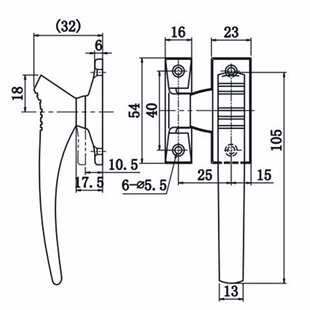 柜门铰链304不锈钢铰链门把手自动工业化设备箱体柜体门把手拉手