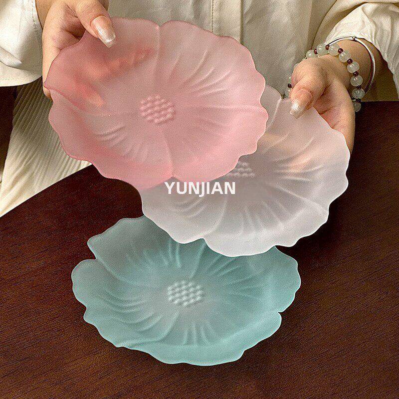 采购产品中国茶盘,点心盘,花瓣磨砂锅,水果盘,家用精美糕点盘