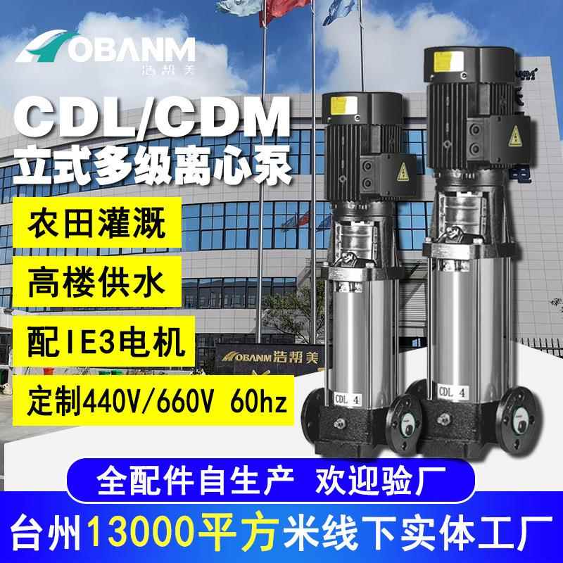 跨境CDL/CDM立式多级离心泵 高楼供水工业用管道增压泵温岭厂家