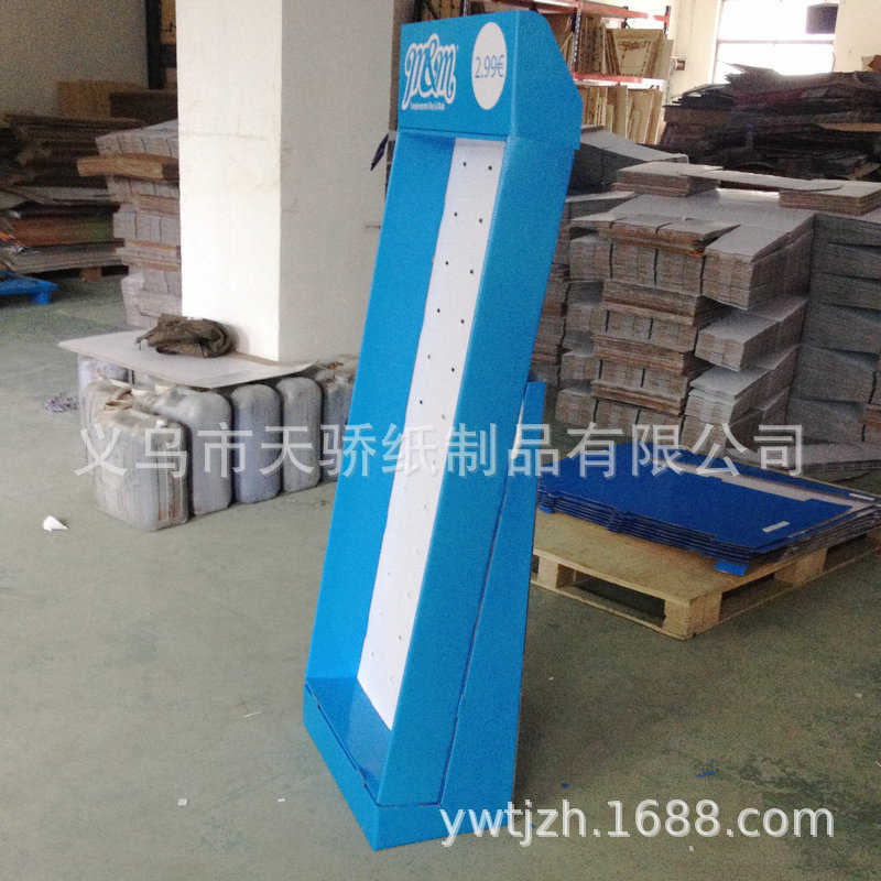 各种挂钩式纸展架纸货架饰品纸陈列架落地硬纸板挂钩展架可折叠