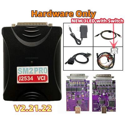 跨境SM2 PRO J2534 VCI Pcm ECU Programmer V2.21.22 PCM TOOL