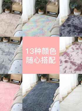 地毯卧室床边家用满铺北欧inHX\/hxdt间s客厅女少房冬天毛毯绒毛