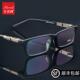 板材眼镜框男式 防蓝光眼镜近视商务变色镜片全框镜架黑框可配度数