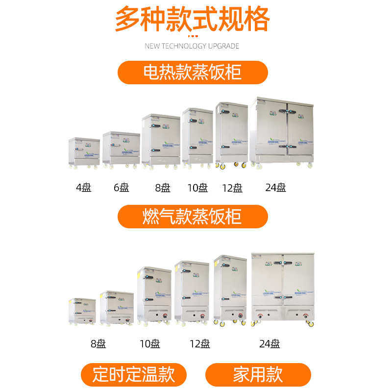 蒸饭6 盘 蒸饭饭店馒头蒸饭柜用电车燃气柜盘食堂8馒头商用米饭,厨房电器,关东煮机,淘宝优惠券,粉丝福利购,淘宝优惠卷