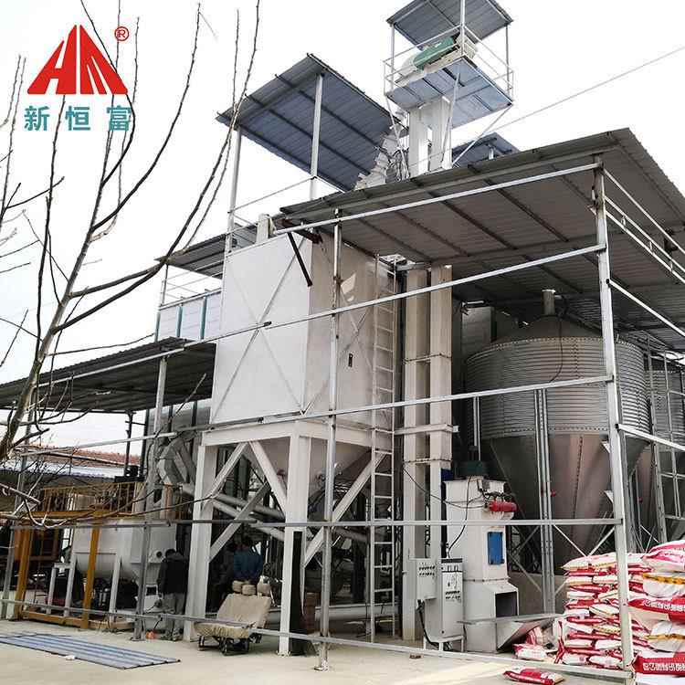 恒富机械成套全自动饲料机组电脑计量配料精准度高速度快