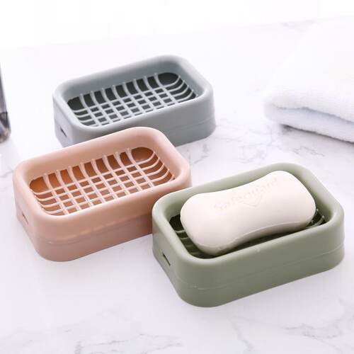 Creative Double-Layer Water-Draining Soap Dish for the Bathr