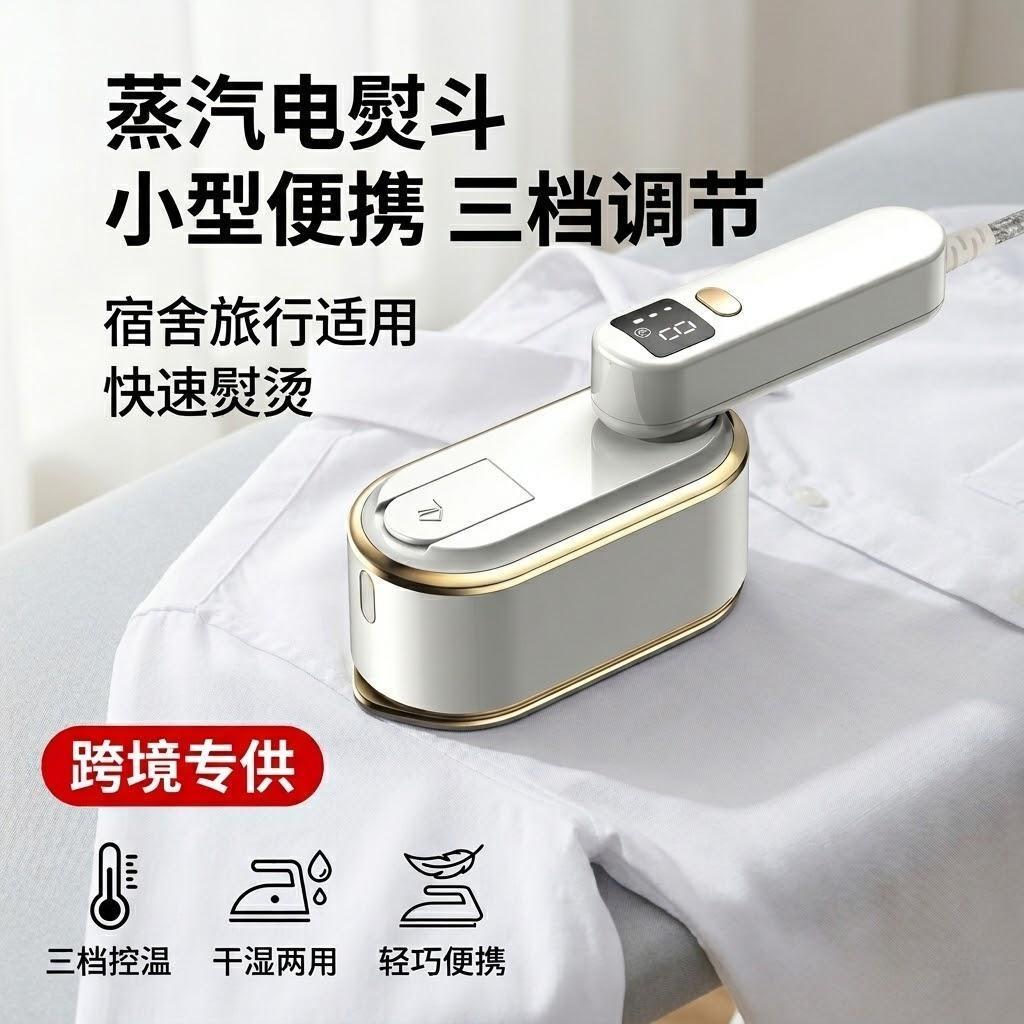 蒸汽电熨斗家用小型便携式三档调节宿舍旅行手持熨烫机跨境