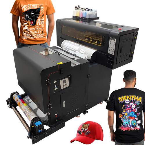 a1 dtf printer all in one machine数码印花白墨抖粉烫画打印机