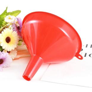 特大号漏斗红色塑料漏斗大口径家用小号油漏灌酒盛酒器加油斗商用