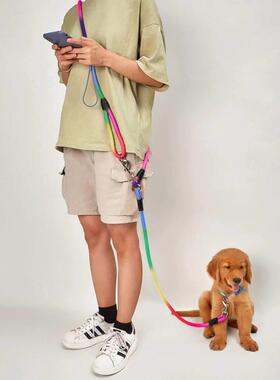 Nylon Dog Leashes Pet Dogs Chain Traction Rope Leads for Run