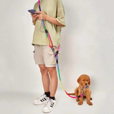 Nylon Dog Leashes Pet Dogs Chain Traction Rope Leads for Run