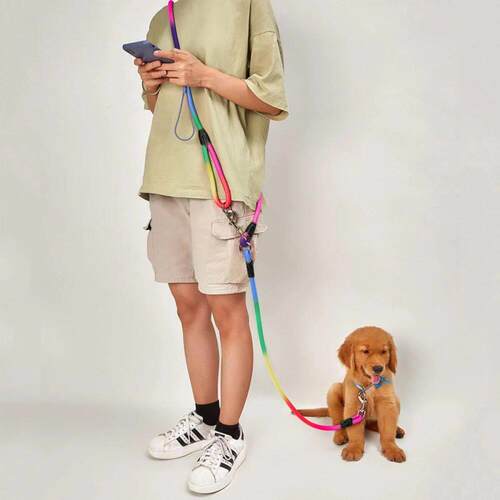 Nylon Dog Leashes Pet Dogs Chain Traction Rope Leads for Run