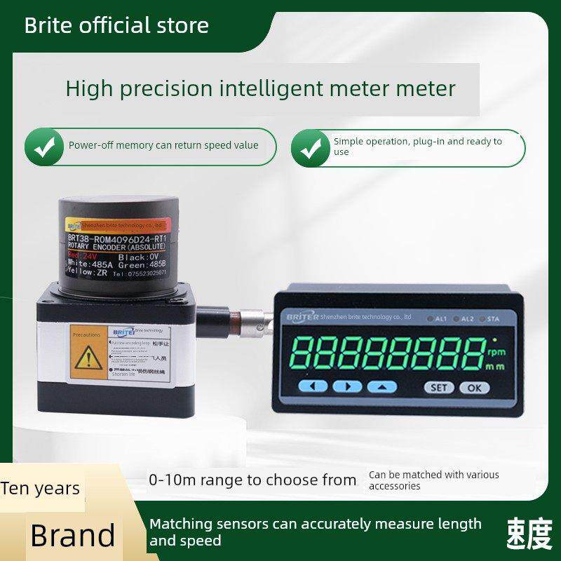 仪表仪表配有高精度拉弦拉线平移传感器数字数显门开仪表数字显示