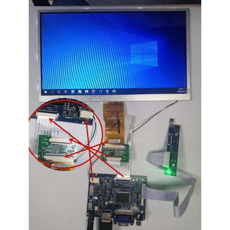 6.2寸7/8/9寸10.1寸车载导航60pin液晶屏HDMI VGA AV显示器驱动板