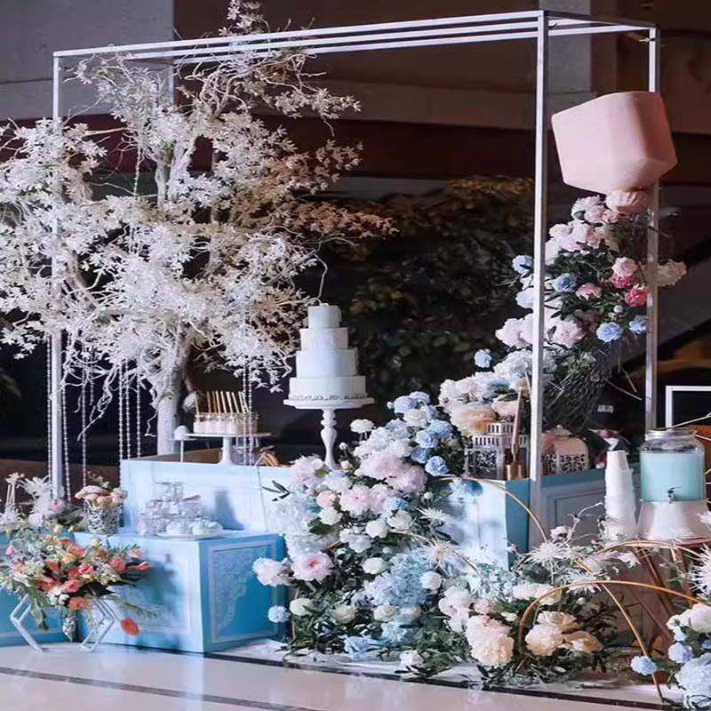 婚庆道具艺方铁VJT框架子婚礼铁艺几何形架子铁路引方花架艺展示