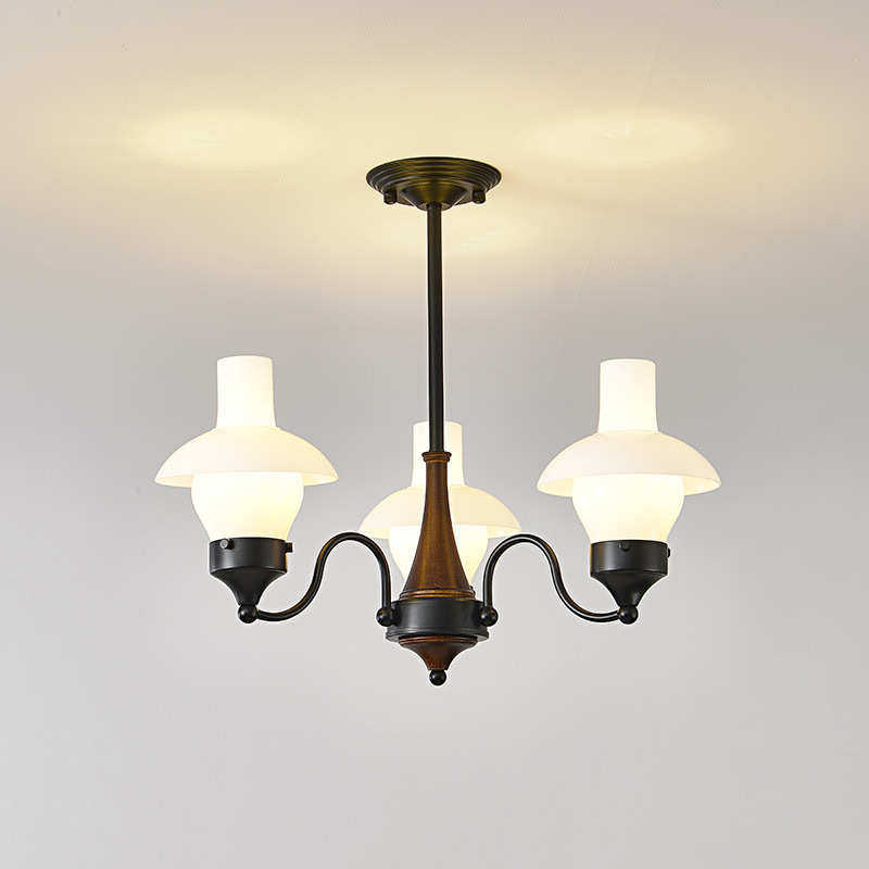 法式中古风客厅吊灯美式复古餐厅灯设计师黑色大气高级感主卧室灯,家装灯饰光源,客厅吊灯,淘宝优惠券,粉丝福利购,淘宝优惠卷