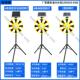 厂家圆形爆闪灯夜间道路施工LED警示灯交通回旋太阳能回转灯