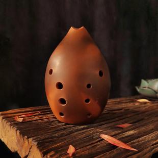 高档云新初单腔梨埙专业埙演奏损陶埙陨陨陶笛勋陨土埙学者古大全