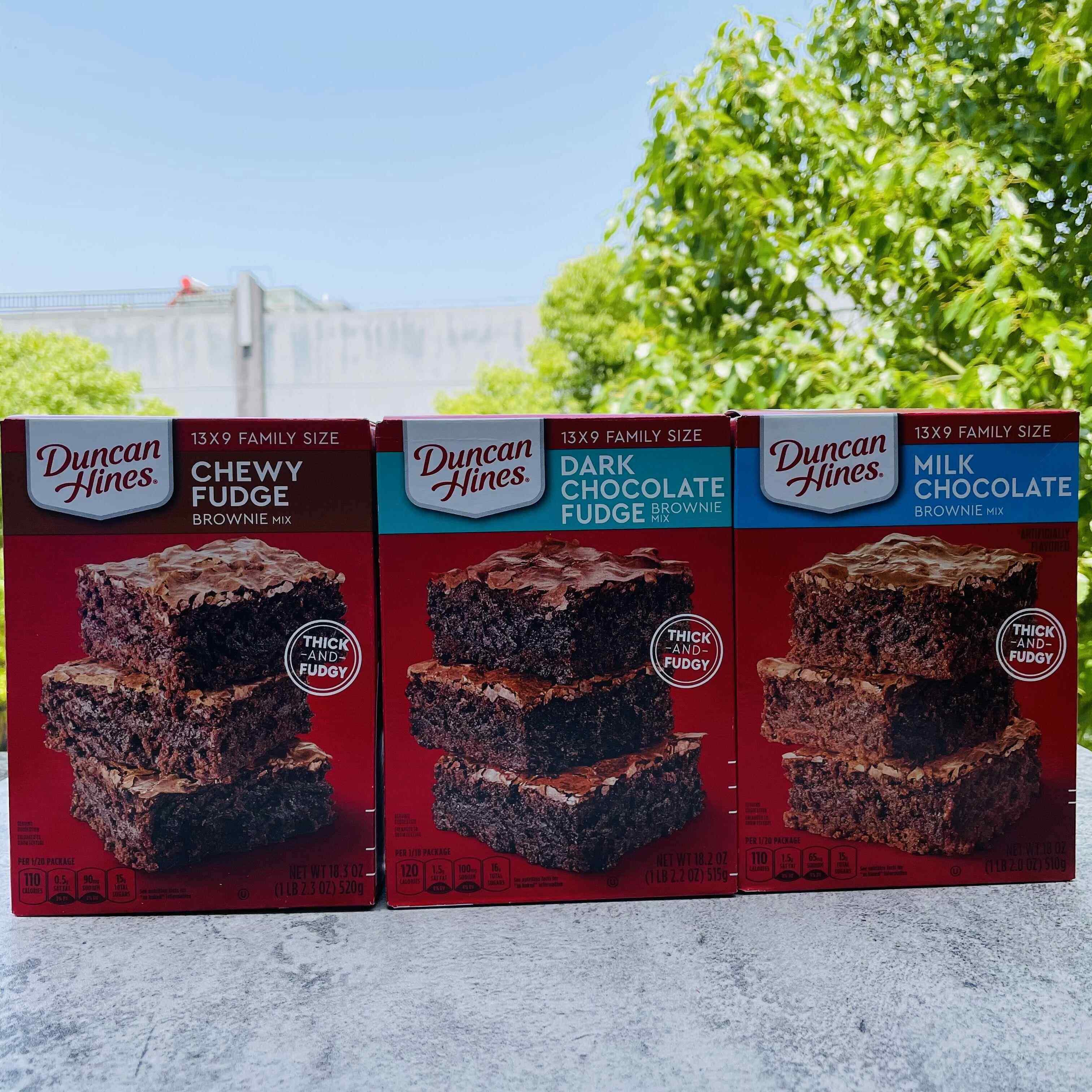 Duncan Hines Moist Cake Mix美国牛奶巧克力布朗尼黑巧蛋糕粉