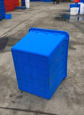 40殖0L塑料泡革皮箱水产养大400L水箱号水箱红白箱蓝三色