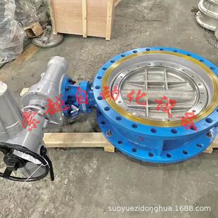 Q索越DN300动双偏心软封法电兰蝶阀D942X索越-10 手电两用密型 国