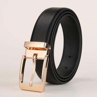 Mens Waist Belt Men Belts Leather Man For Jeans Black Male1