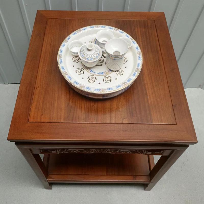 OD59纯实木沙发边几角几侧边柜中式正小方桌茶几茶桌台鱼缸架花架