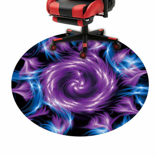 【两件起售】gaming chair mat亚马逊跨境圆形电竞戏椅子垫地垫