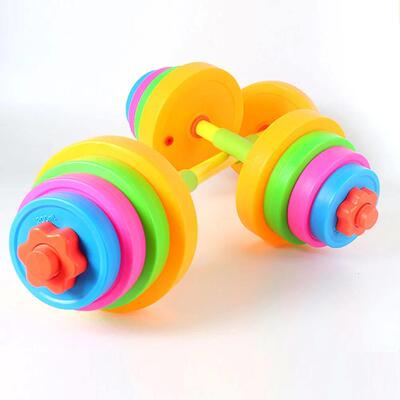 Children Dumbbell Toy Plastic Dumbbell Kids Kindergarten Arm