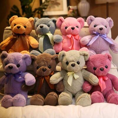 plush bear doll for girls children small stuffed toy pink