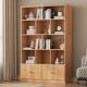 实木书柜落地书架置物架一体靠墙展示柜组合儿童学生家用收纳柜子