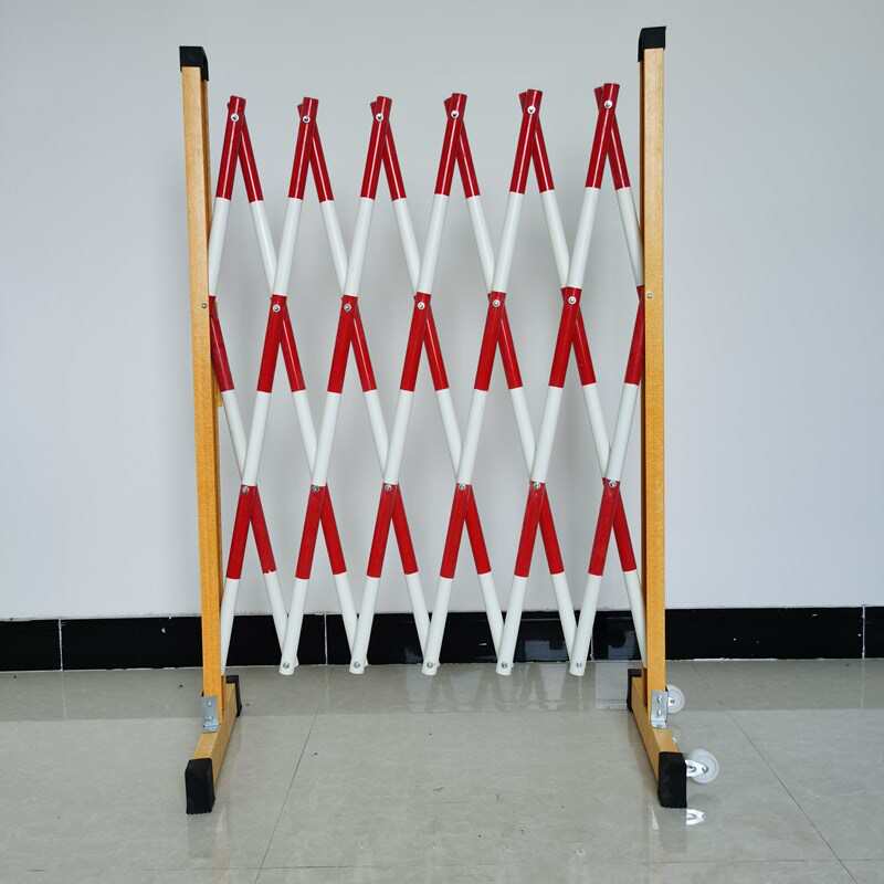 玻璃钢伸缩护栏隔离围栏围挡管式电力施工安全可移动防护折叠栏杆