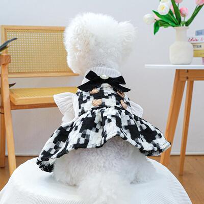 PETCIRCLE宠物圈 宠物衣服狗狗猫猫服装服饰秋冬爱心香风裙