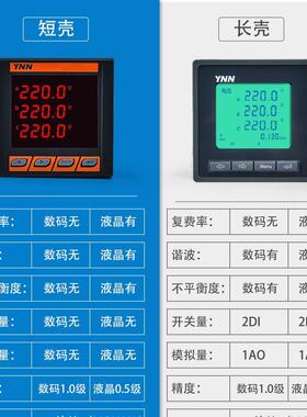三相数显数码ACRE511E电压表多功能电力仪表ACRE510E电流电压